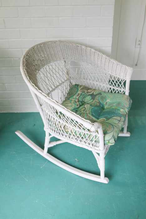 Two Wicker Rocking Chairs