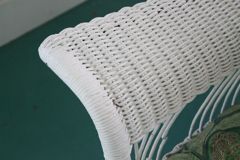 Wicker Sofa and Side Tables