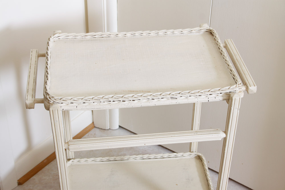 Painted Wood Tea Cart