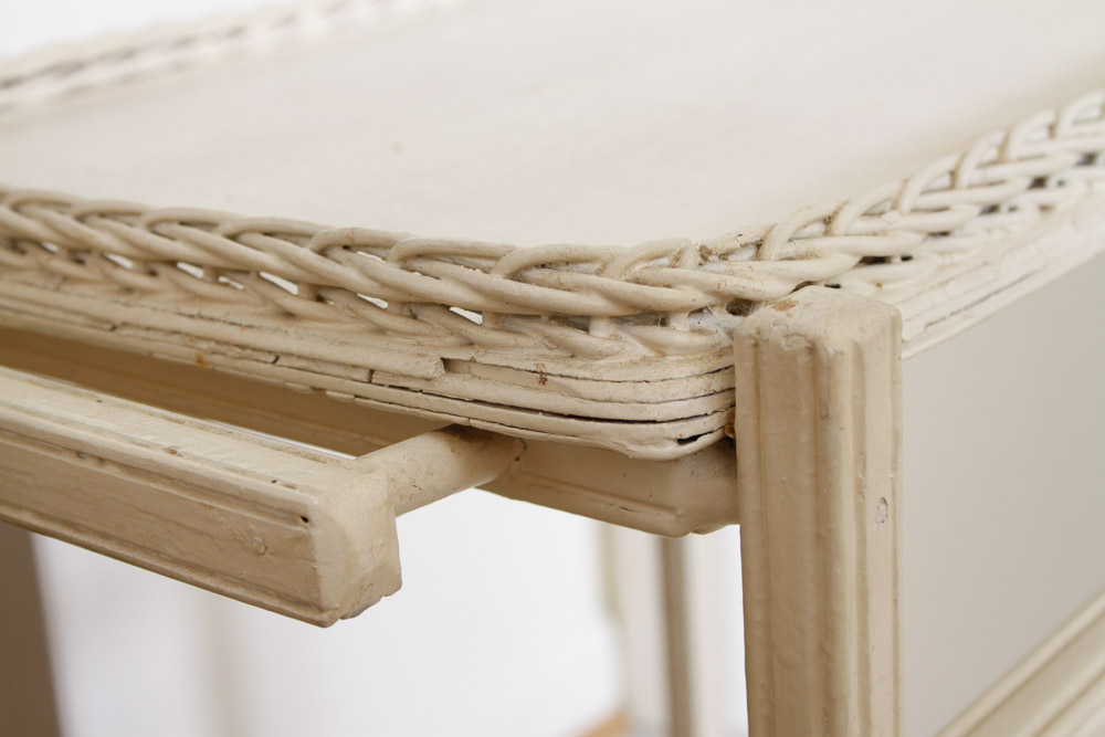 Painted Wood Tea Cart