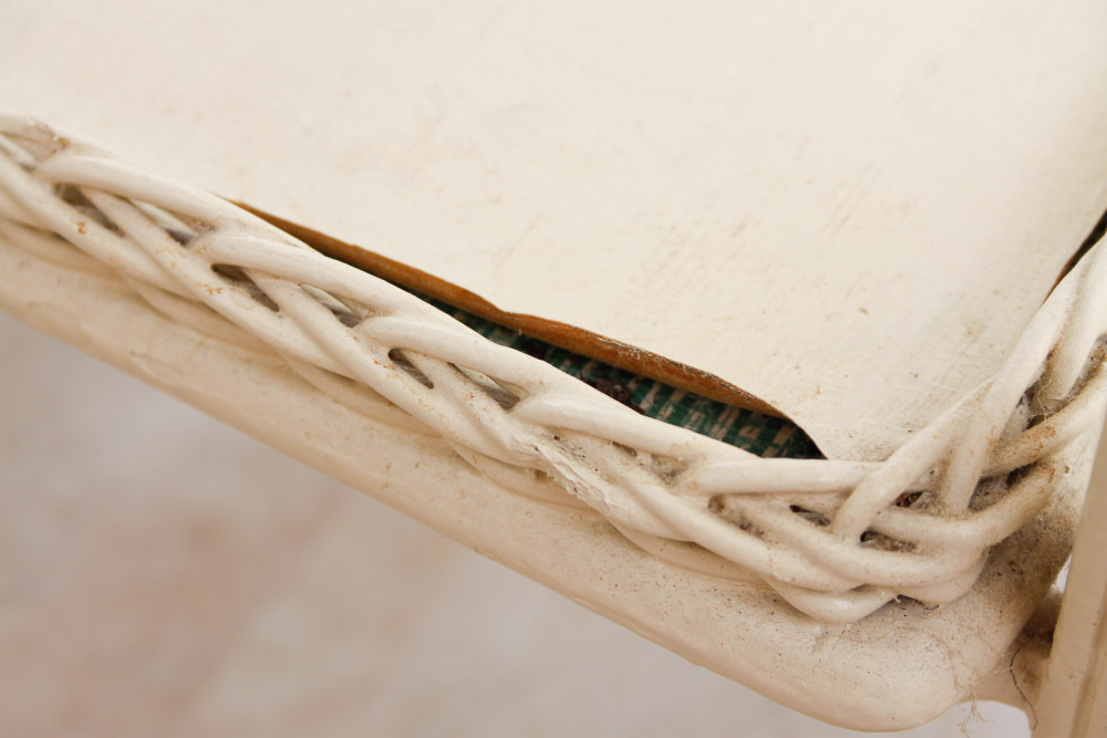 Painted Wood Tea Cart