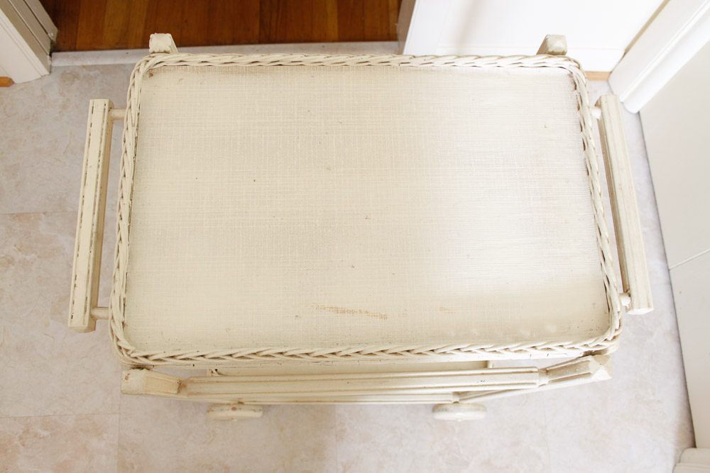 Painted Wood Tea Cart