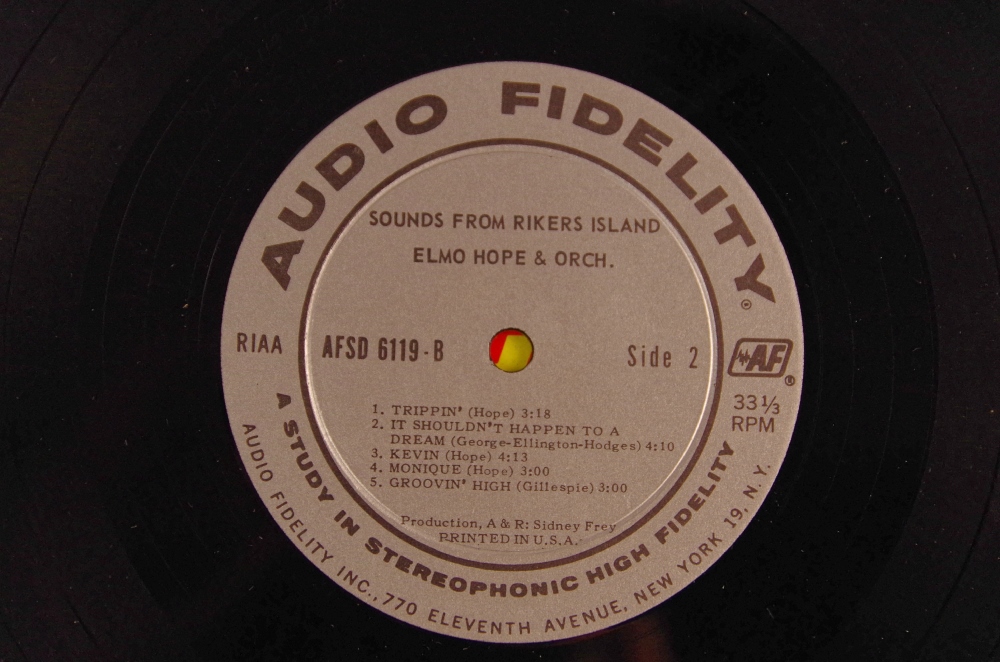 Elmo Hope Ensemble "Sounds From Rikers Island" Record