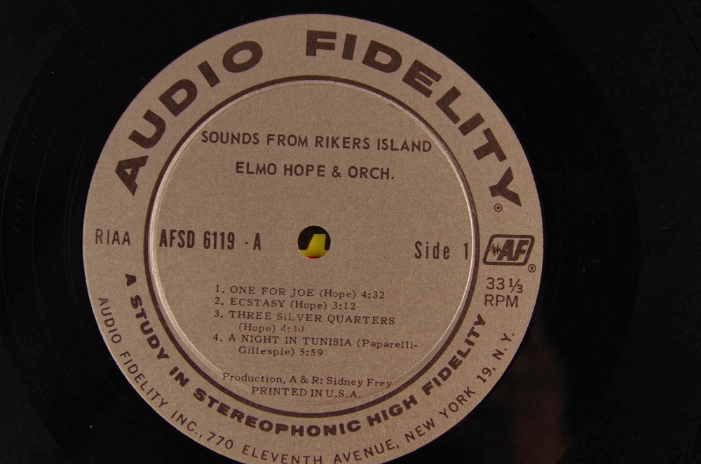 Elmo Hope Ensemble "Sounds From Rikers Island" Record