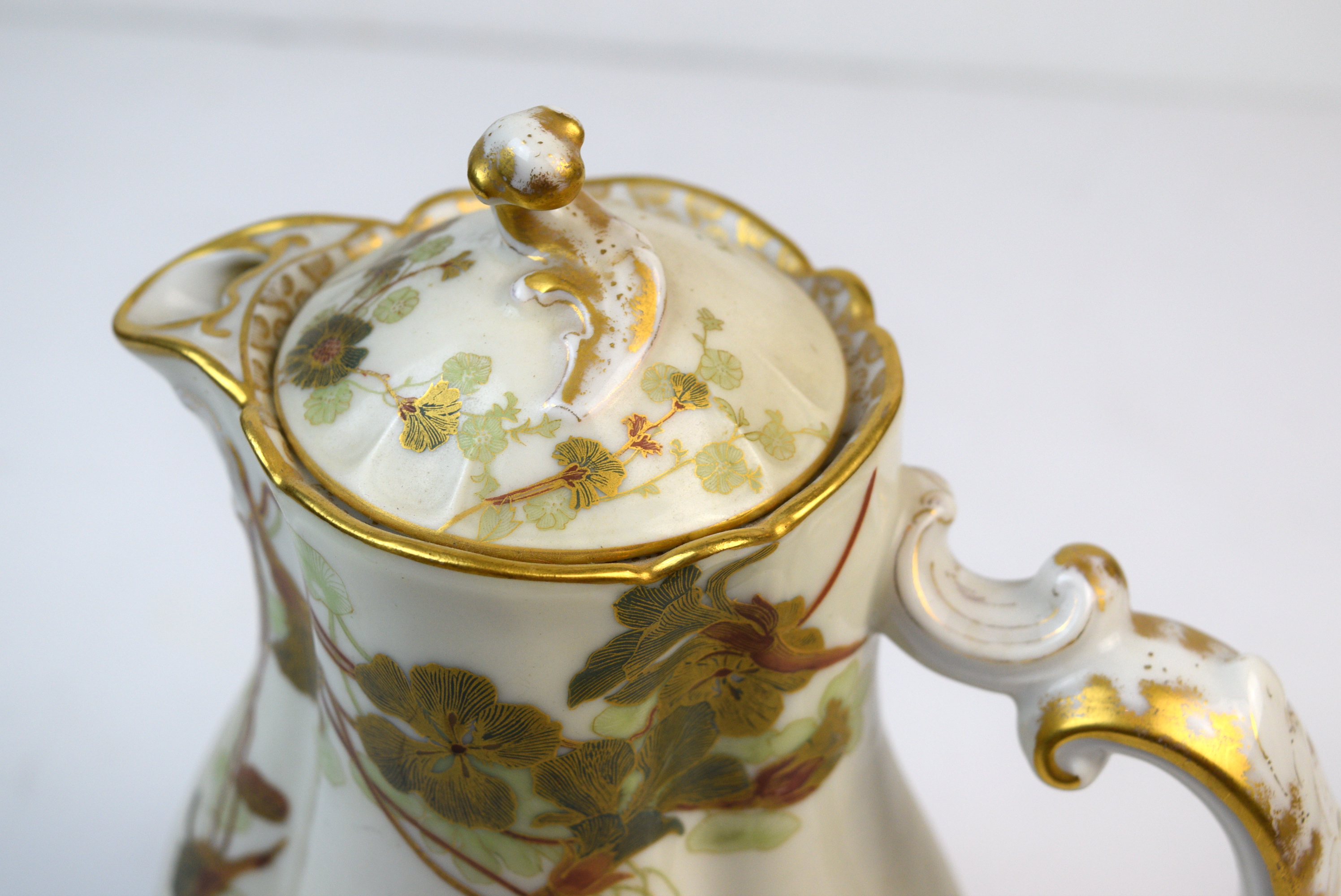 Antique Haviland & Co. Limoges Porcelain Coffee Pot