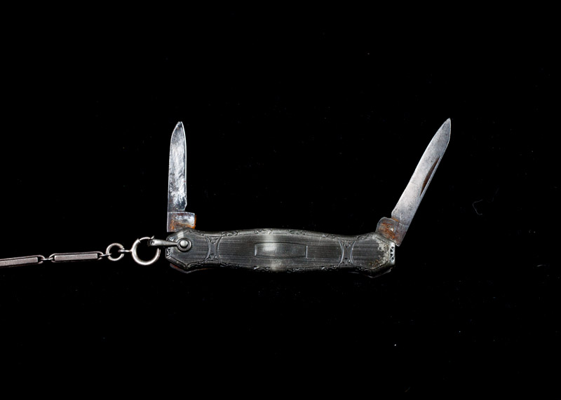 Illinois Watch Co. Railroad Pocket Watch, Sterling Fob and Knife