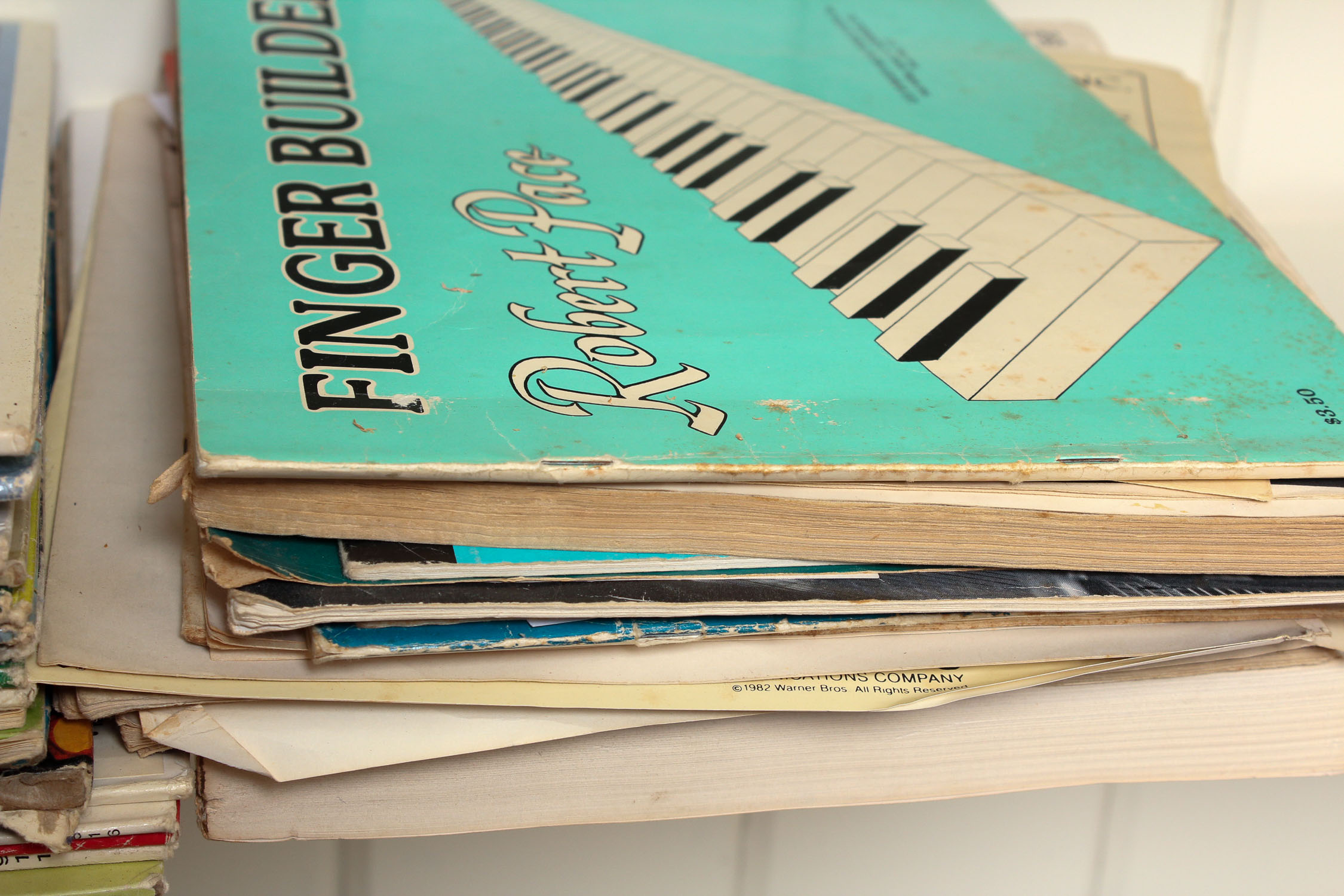 Collection of Read Along Books and Piano Books