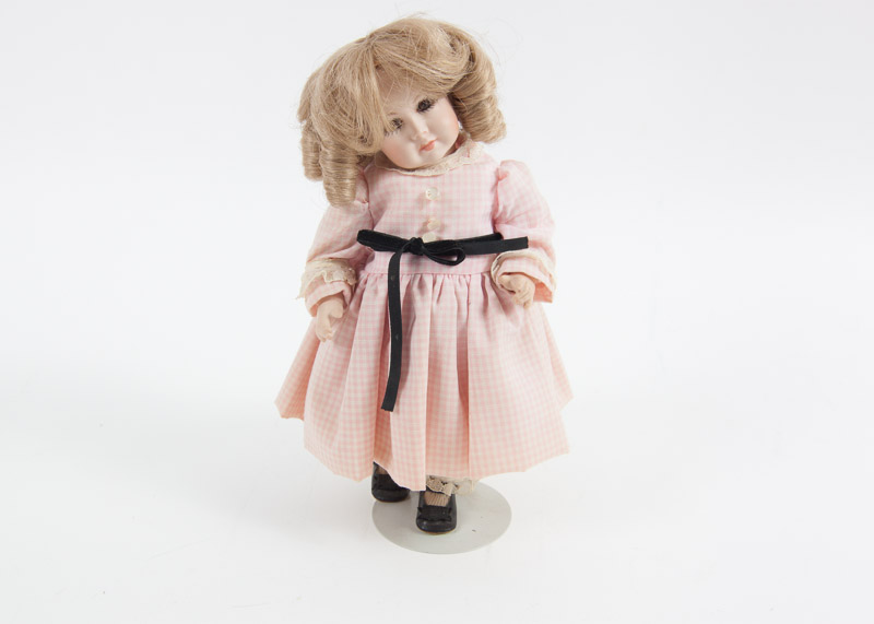 Vintage Simon and Halbig Doll on Stand