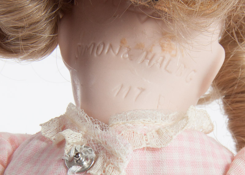 Vintage Simon and Halbig Doll on Stand