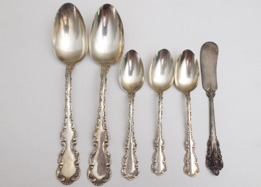 Six Pieces of Sterling Silver Flatware