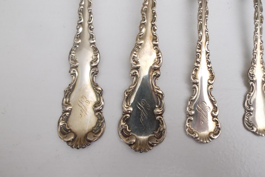 Six Pieces of Sterling Silver Flatware
