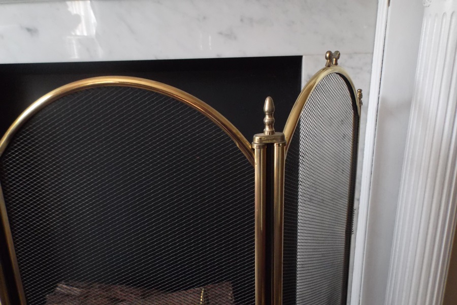 Assortment of Brass Fireplace Items