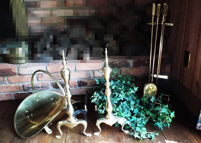 Assortment of Brass Fireplace Items