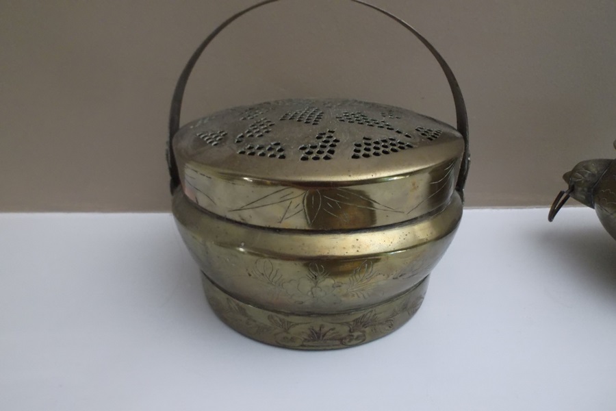 Assortment of Four Brass Items