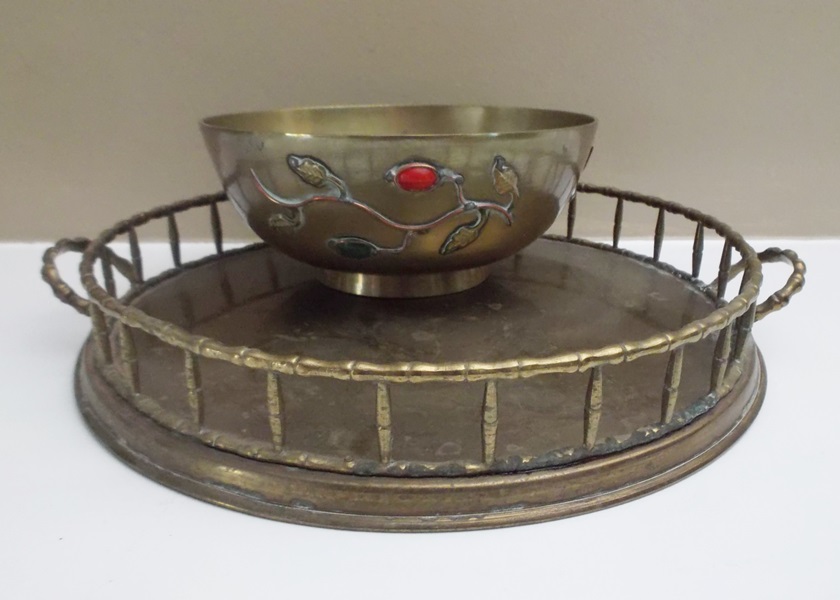 Two Decorative Brass Items