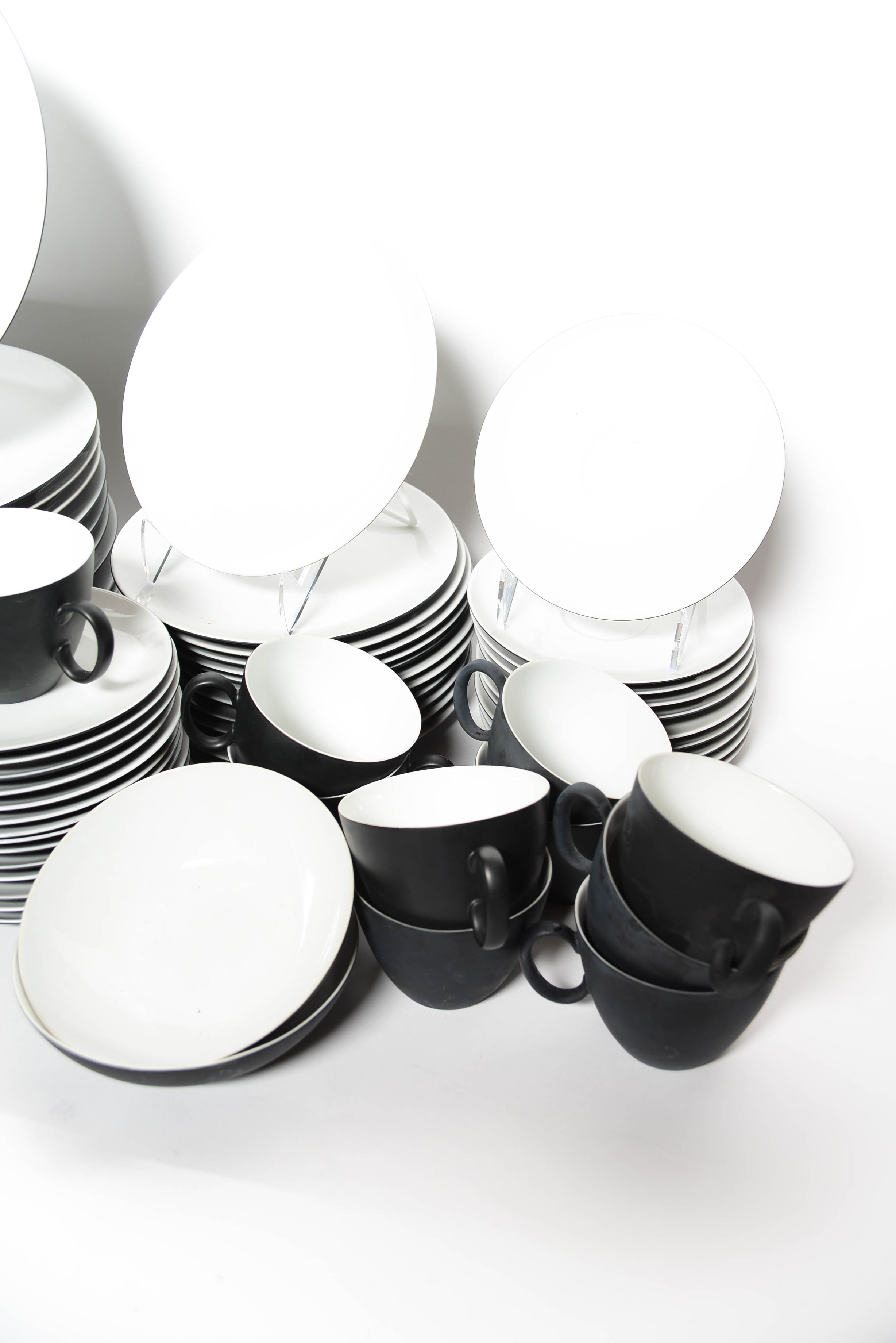 Vintage Continental Raymond Loewy "Charcoal" China Dishware