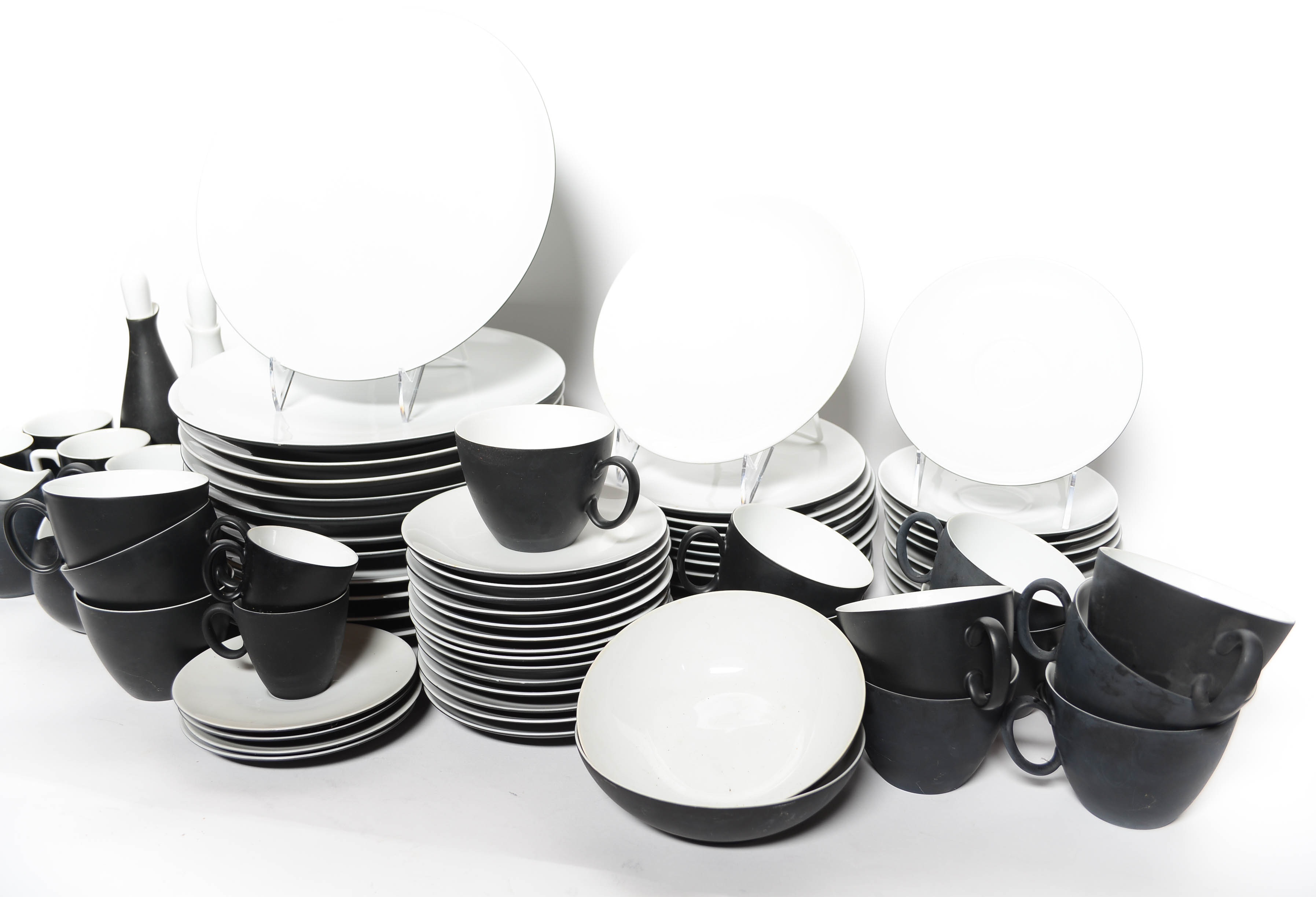 Vintage Continental Raymond Loewy "Charcoal" China Dishware