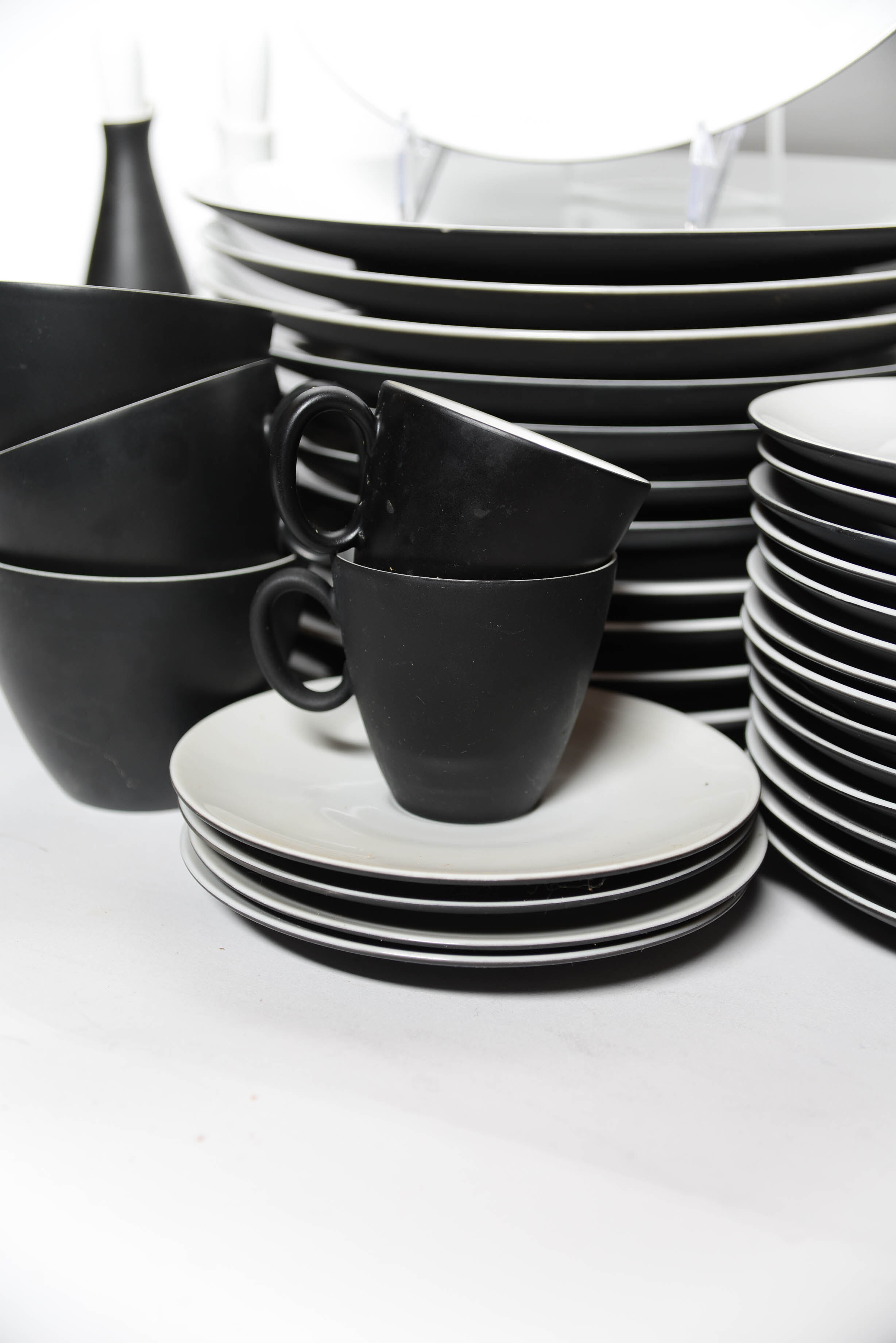 Vintage Continental Raymond Loewy "Charcoal" China Dishware