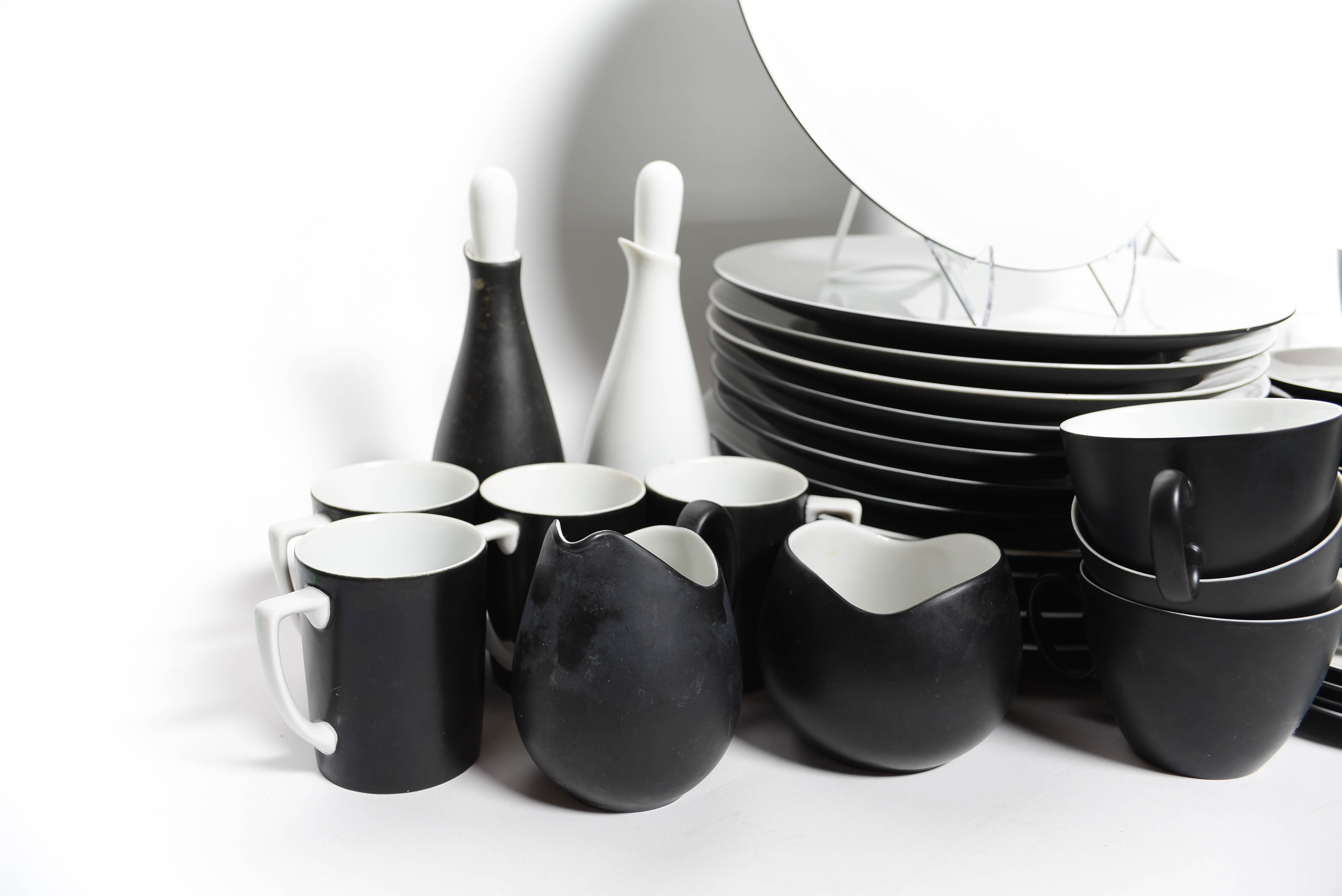 Vintage Continental Raymond Loewy "Charcoal" China Dishware