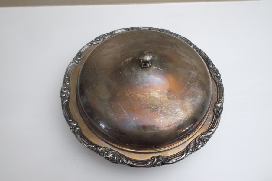 Three Pieces of Silver Plate Servingware