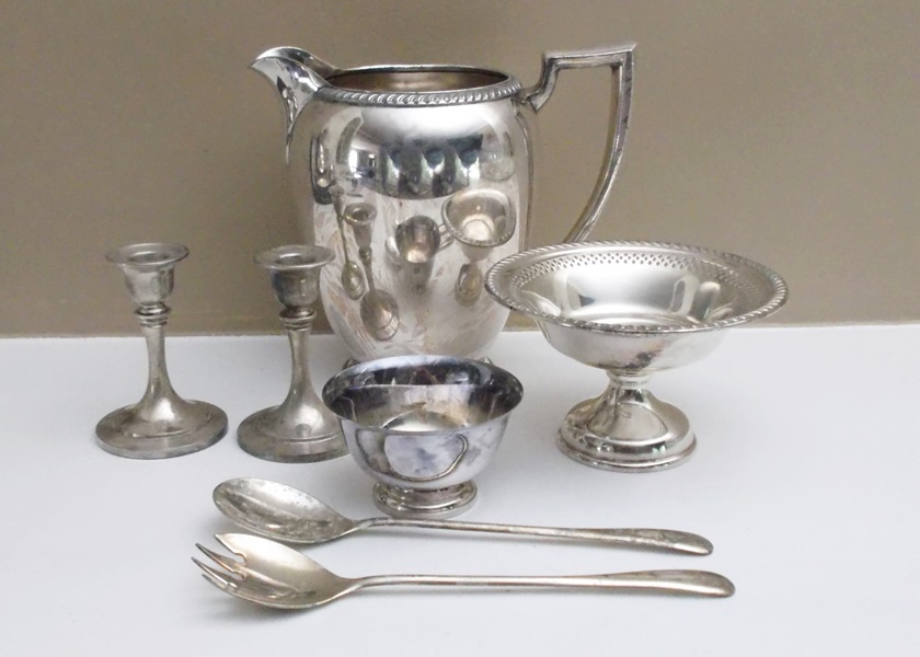 Assortment of Silver Plate Serving Pieces