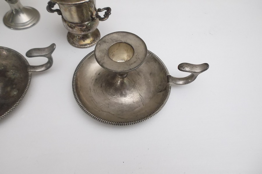 Assortment of Five Silver Tone Items