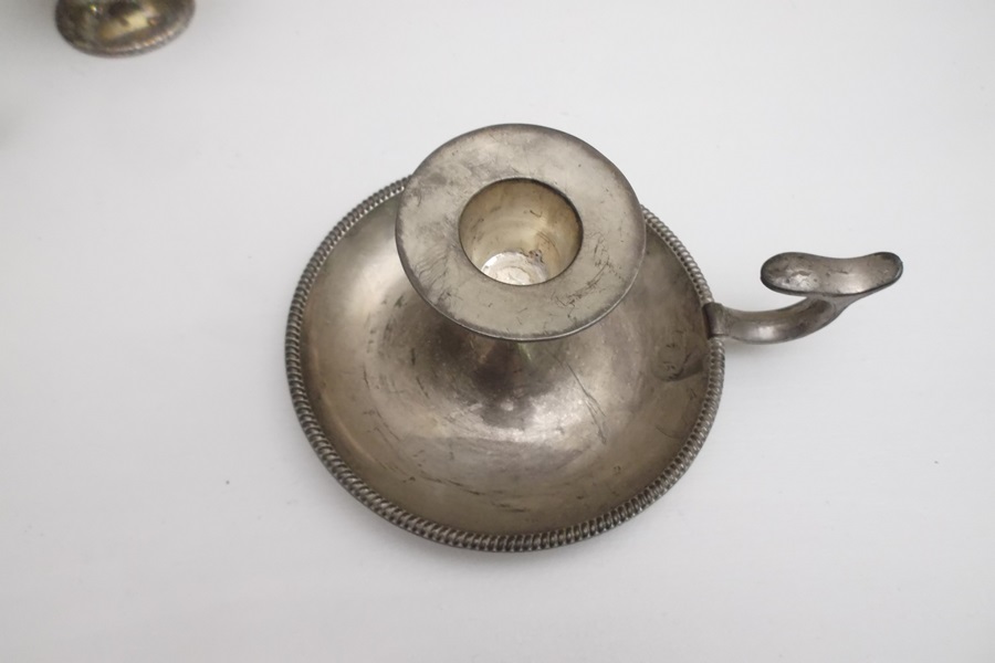 Assortment of Five Silver Tone Items