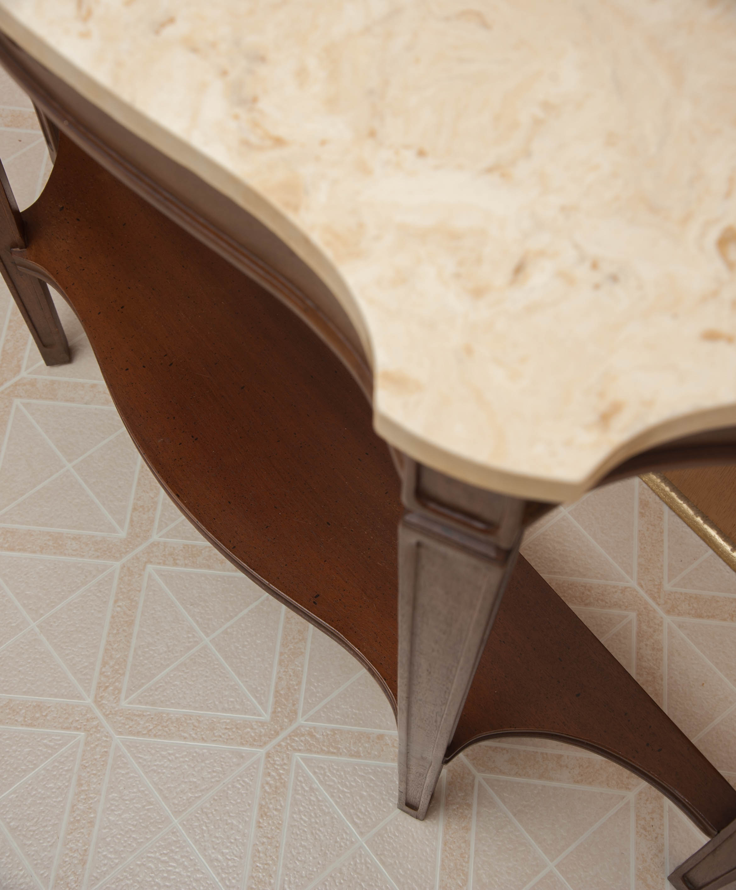 Painted Wood Console Table