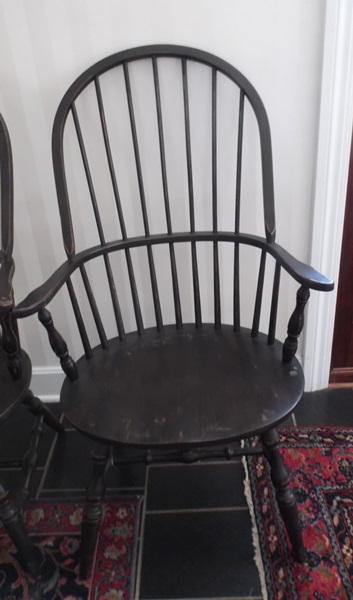 Two Windsor Spindle Back Chairs