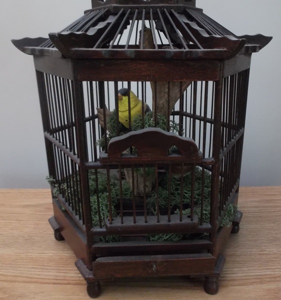 Asian Style Wooden Bird Cage