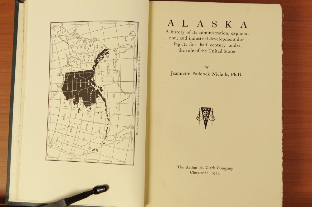 Three Arthur H. Clark Vintage Titles Topics Alvar Nunez, Commodore John Rodgers, and a History of Alaska