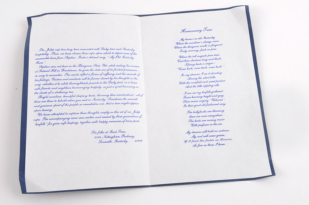 Louisville Stoneware "My Old Kentucky Home" Vintage Julep Cups