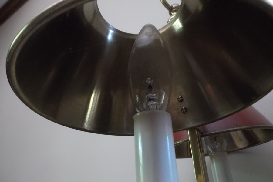 Double Arm Brass Student Lamp