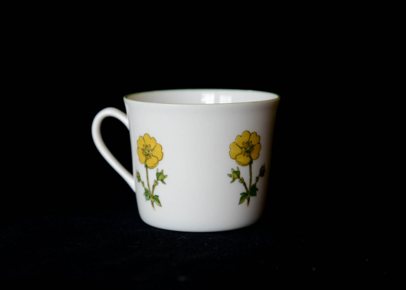 Vintage Porsgrund Porcelain Teacup and Saucer Set