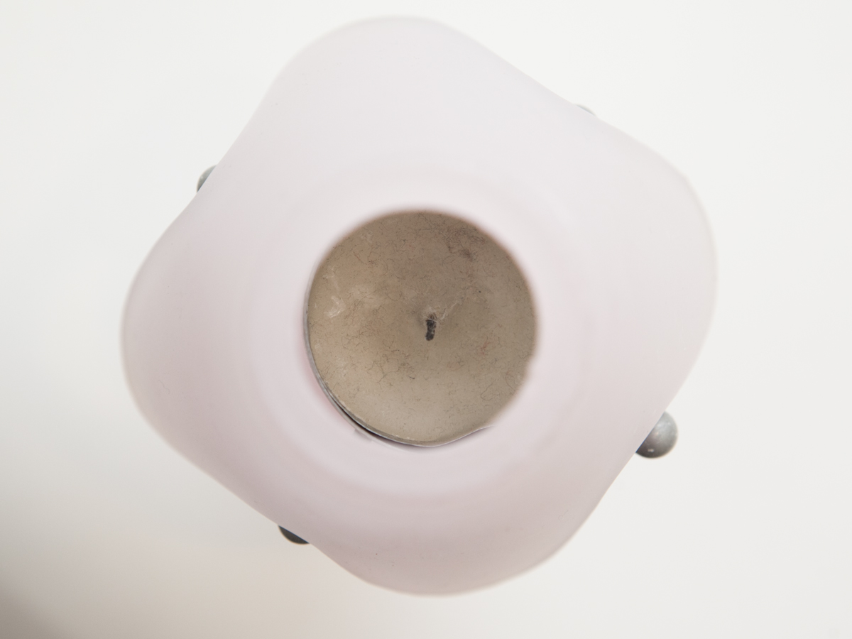 Decorative Mirror and Pair of Candle Holders