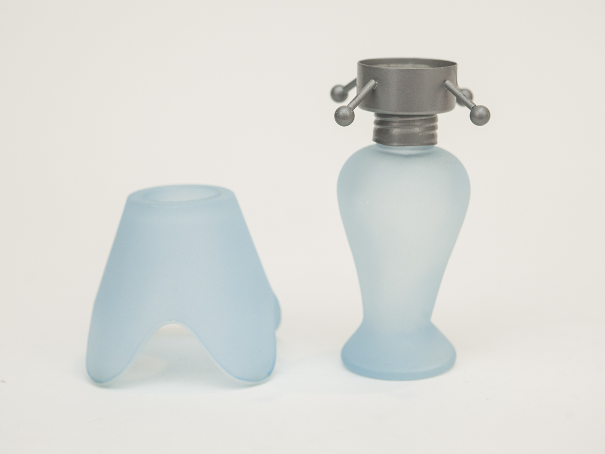 Decorative Mirror and Pair of Candle Holders