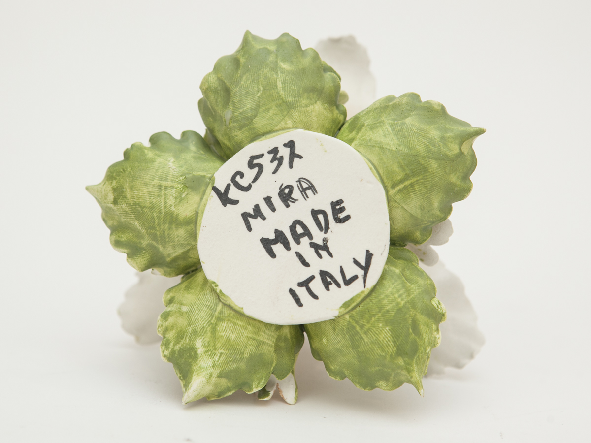 Pair of Mira Italian Candleholders and Ceramic Bud Vase