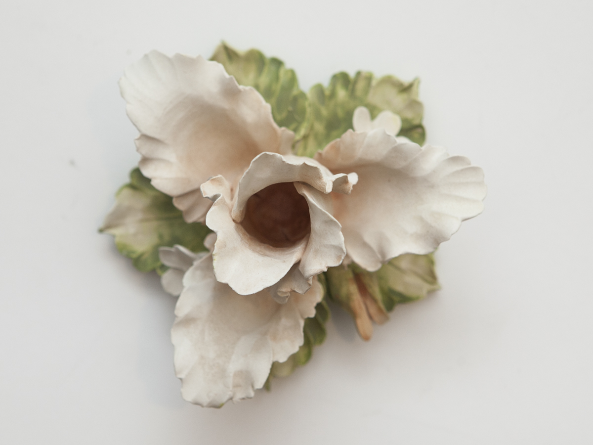 Pair of Mira Italian Candleholders and Ceramic Bud Vase