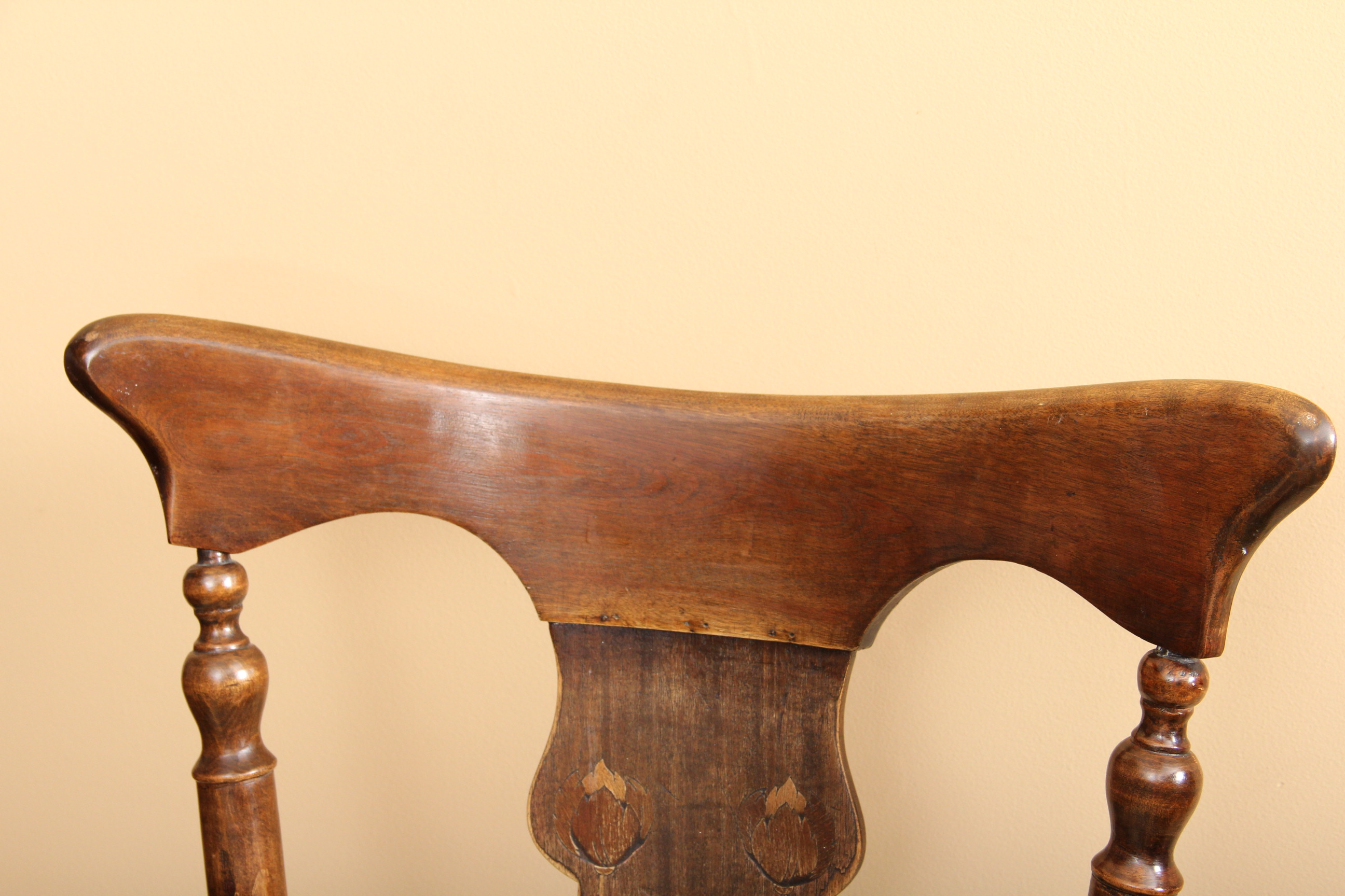 Vintage Walnut Rocking Chair