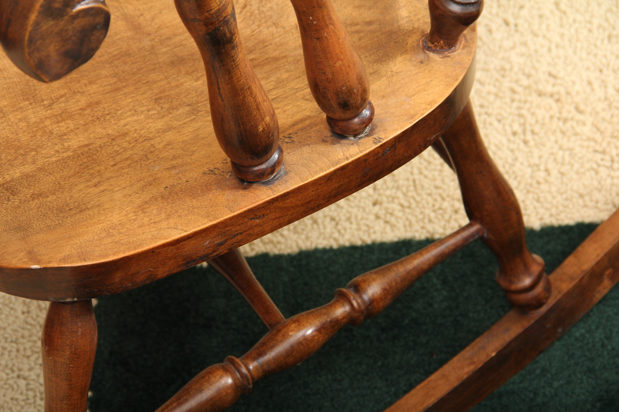 Vintage Walnut Rocking Chair