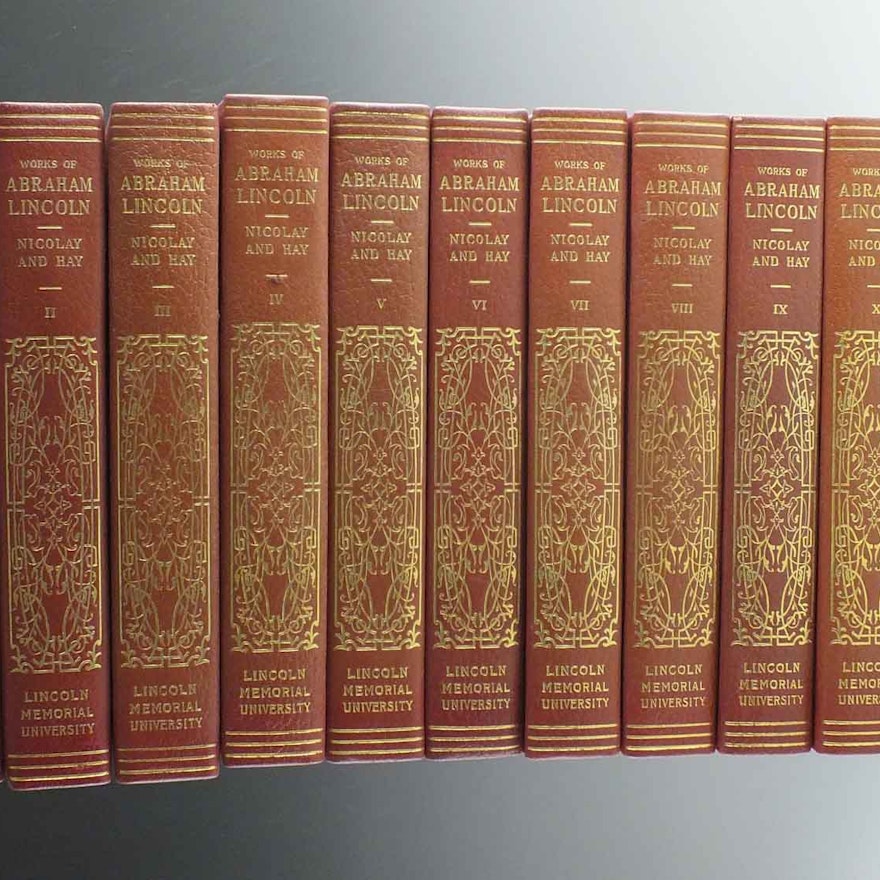 Twelve Volumes of "The Works of Abraham Lincoln"