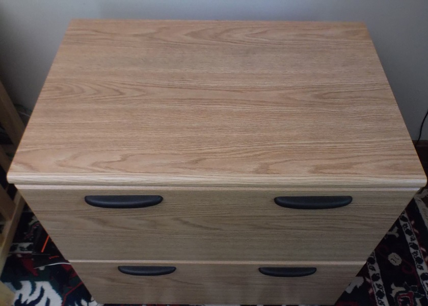 Wood Laminate Two Drawer File Cabinet