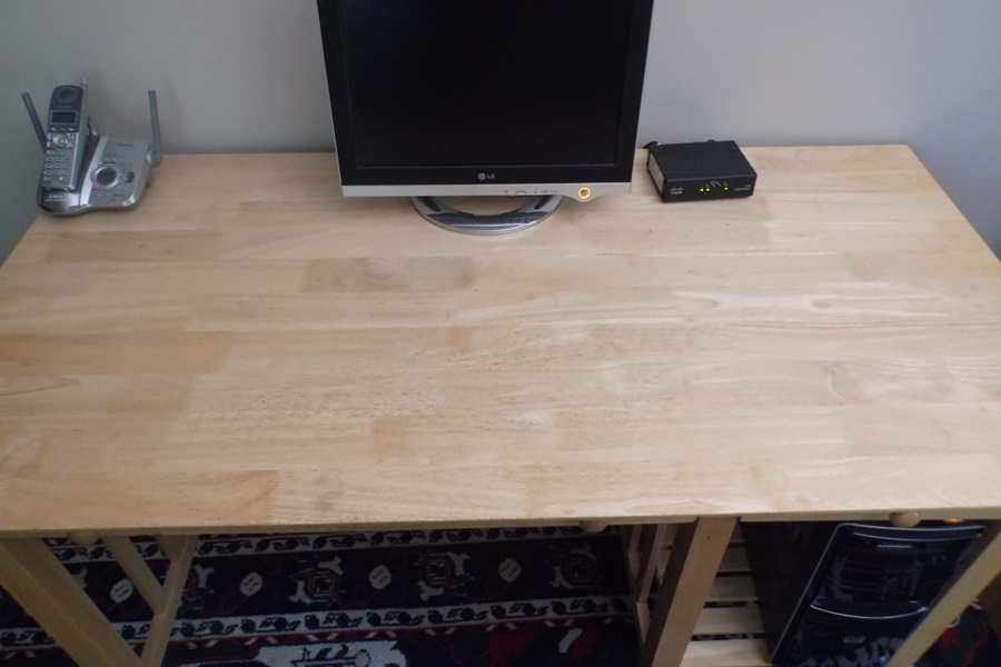 Mission Style Birch Computer Desk