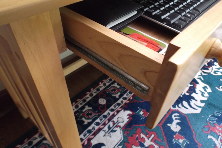 Mission Style Birch Computer Desk