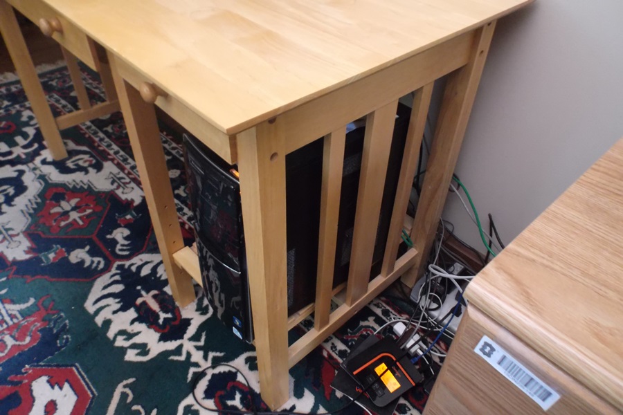 Mission Style Birch Computer Desk