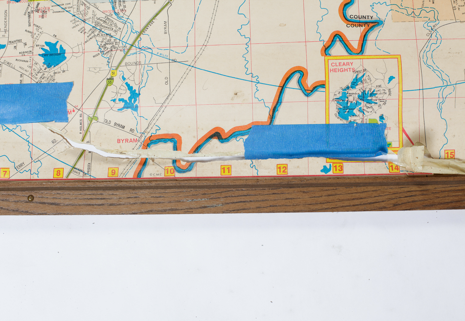 Vintage Jackson, MS Map