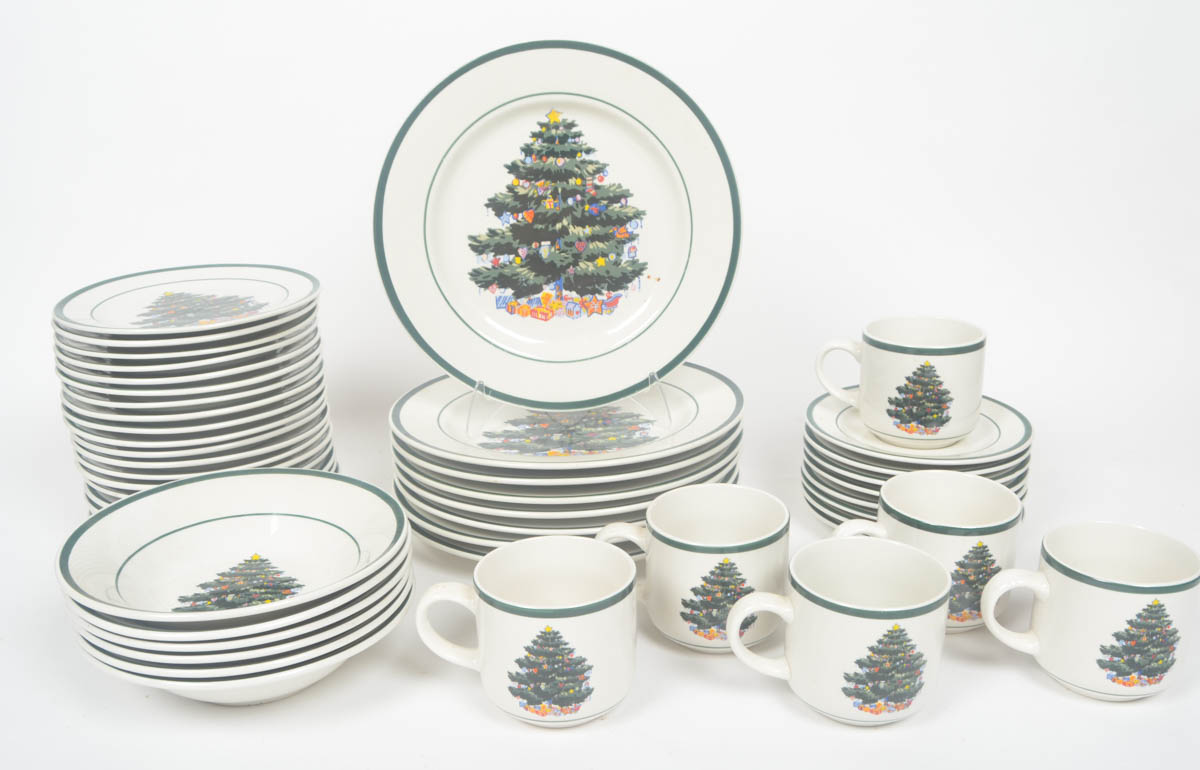 Collection of Totally Today Christmas Dishes