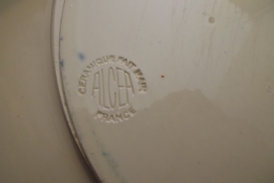 Three Hand Painted French Vallauris ALCEA Pottery Plates