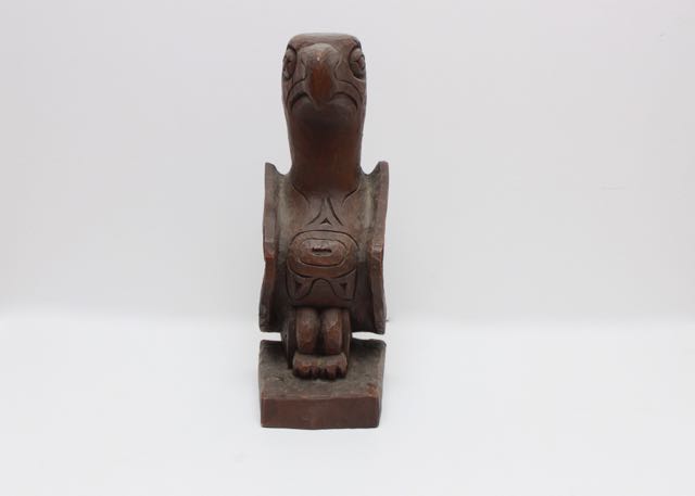 Hand-Carved Eagle Signed "by Kiana of Alaska"