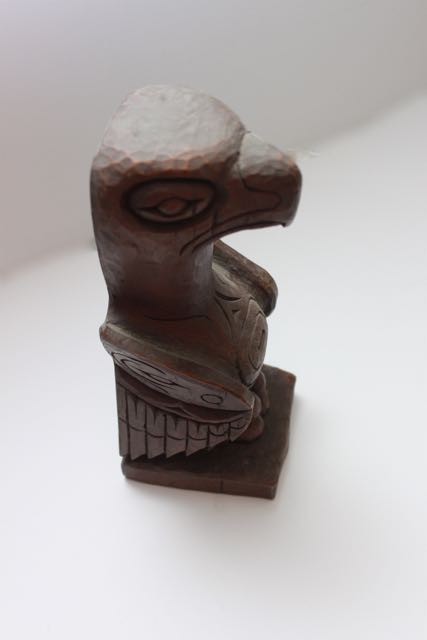 Hand-Carved Eagle Signed "by Kiana of Alaska"